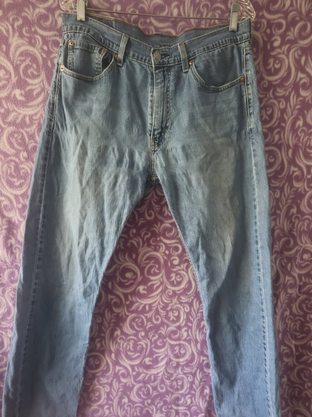 Levi's 505 men's mens denim jeans straight leg in blue size 33X30.